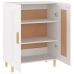 Aparador de madera contrachapada blanco 69,5x34x90 cm