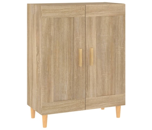 Aparador de madera contrachapada roble Sonoma 69,5x34x90 cm