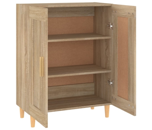 Aparador de madera contrachapada roble Sonoma 69,5x34x90 cm