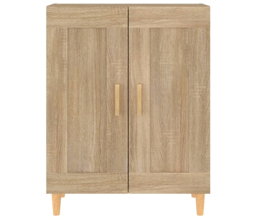 Aparador de madera contrachapada roble Sonoma 69,5x34x90 cm