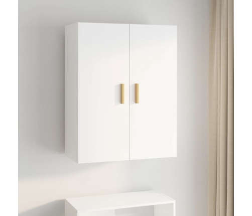 Armario de pared colgante blanco 69,5x34x90 cm