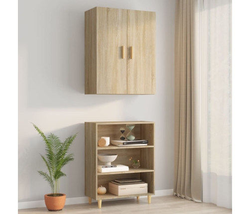 Armario colgante de pared roble Sonoma 69,5x34x90 cm