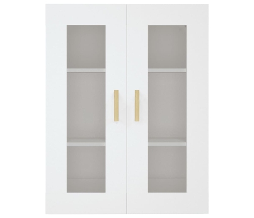 Armario de pared colgante blanco 69,5x34x90 cm