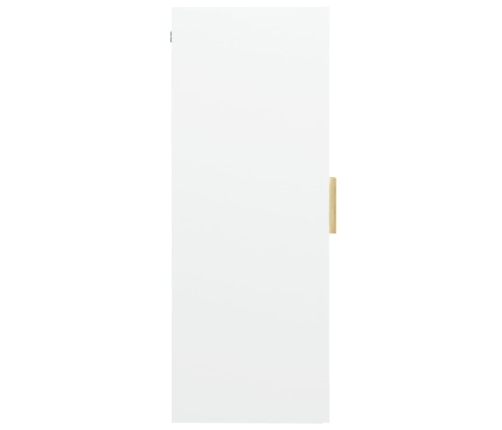 Armario de pared colgante blanco 69,5x34x90 cm