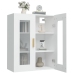 Armario de pared colgante blanco 69,5x34x90 cm