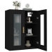 Armario de pared colgante negro 69,5x34x90 cm