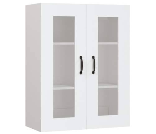 Armario de pared colgante blanco 69,5x34x90 cm