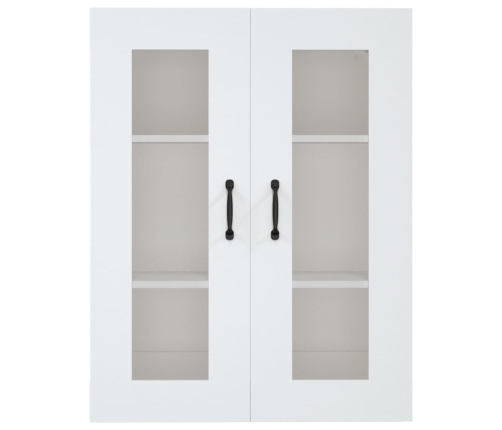 Armario de pared colgante blanco 69,5x34x90 cm