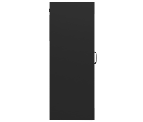 Armario de pared colgante negro 69,5x34x90 cm