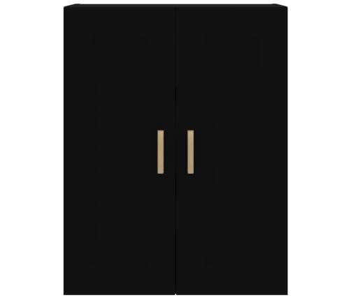 Armario de pared madera de ingeniería negro 69,5x32,5x90 cm