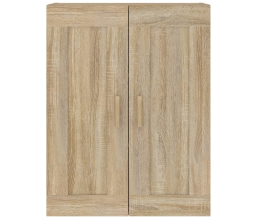 vidaXL Armario de pared madera ingeniería roble Sonoma 69,5x32,5x90 cm