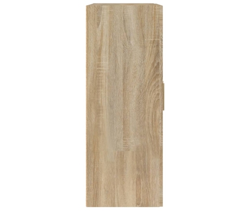 vidaXL Armario de pared madera ingeniería roble Sonoma 69,5x32,5x90 cm