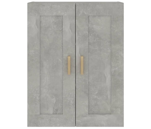 Armario pared madera ingeniería gris hormigón 69,5x32,5x90 cm