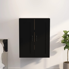 Armario colgante de pared negro 69,5x32,5x90 cm