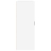 Armario de pared colgante blanco brillante 69,5x32,5x90 cm