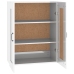 Armario de pared colgante blanco brillante 69,5x32,5x90 cm