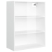 Armario de pared colgante blanco brillante 69,5x32,5x90 cm