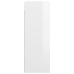 Armario de pared colgante blanco brillante 69,5x32,5x90 cm