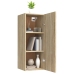 Armario de pared madera contrachapada color roble 34,5x34x90 cm