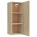 Armario de pared madera contrachapada color roble 34,5x34x90 cm