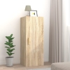 Armario de pared madera contrachapada color roble 34,5x34x90 cm