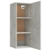 Armario de pared contrachapada gris hormigón 34,5x34x90 cm