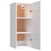 vidaXL Armario pared madera contrachapada blanco brillo 34,5x34x90 cm