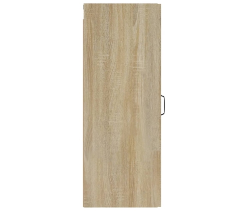 vidaXL Armario de pared madera de ingeniería roble Sonoma 34,5x34x90cm