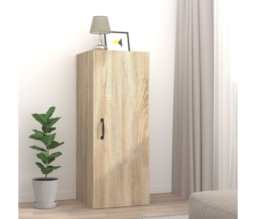 vidaXL Armario de pared madera de ingeniería roble Sonoma 34,5x34x90cm