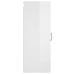 vidaXL Armario de pared colgante madera blanco brillante 34,5x34x90 cm