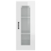 Armario de pared colgante blanco brillante 34,5x34x90 cm