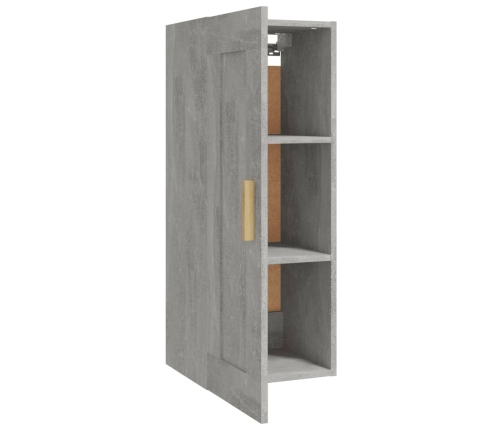 vidaXL Armario de pared madera de ingeniería gris hormigón 35x34x90 cm