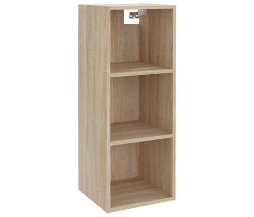 Armario de pared madera ingeniería roble Sonoma 34,5x32,5x90 cm