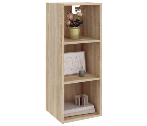 Armario de pared madera ingeniería roble Sonoma 34,5x32,5x90 cm