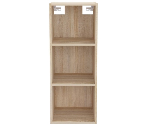 Armario de pared madera ingeniería roble Sonoma 34,5x32,5x90 cm