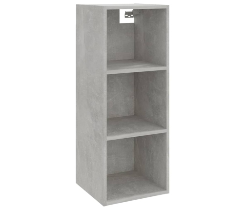 Armario de pared madera ingeniería gris hormigón 34,5x32,5x90cm