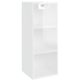 vidaXL Armario pared madera contrachapada blanco brillo 34,5x32,5x90cm