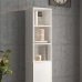 vidaXL Armario pared madera contrachapada blanco brillo 34,5x32,5x90cm