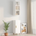 vidaXL Armario pared madera contrachapada blanco brillo 34,5x32,5x90cm