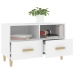 Mueble para TV madera contrachapada blanco 80x36x50 cm