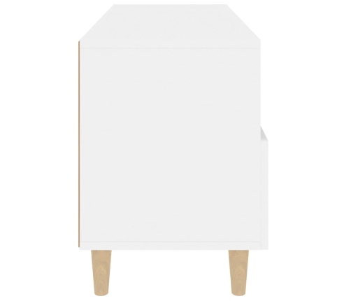 Mueble para TV madera contrachapada blanco 80x36x50 cm