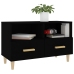 Mueble para TV madera contrachapada negro 80x36x50 cm