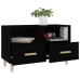 Mueble para TV madera contrachapada negro 80x36x50 cm