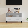 Mueble para TV madera contrachapada blanco 80x36x50 cm