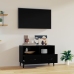 vidaXL Mueble para TV madera contrachapada negro 80x36x50 cm