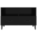 vidaXL Mueble para TV madera contrachapada negro 80x36x50 cm