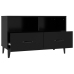 vidaXL Mueble para TV madera contrachapada negro 80x36x50 cm