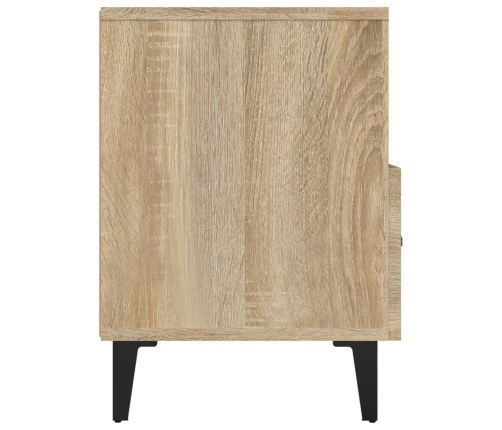 Mueble para TV madera contrachapada roble ahumado 80x36x50 cm