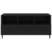 Mueble de TV madera contrachapada negro 102x35x50 cm