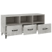 Mueble de TV madera contrachapada gris hormigón 102x35x50 cm